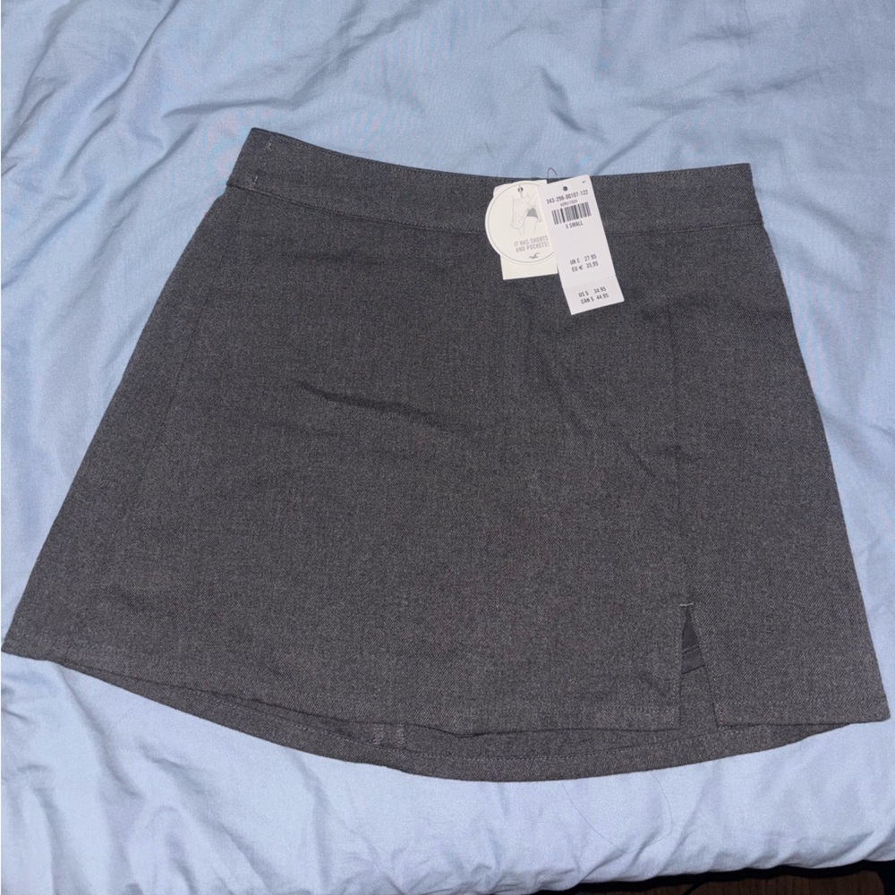 Hollister Gray Mini Skirt